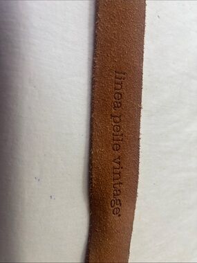 Linea Pelle Vintage Suede Leather Strap - Brown